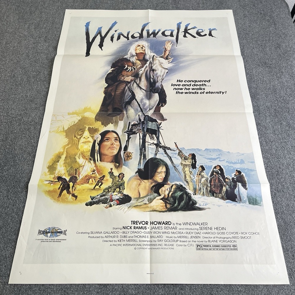 Windwalker Authentic Movie‎ Poster  27x41  Folded One Sheet Native American 1980